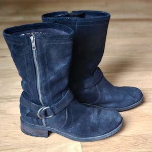 Women's Black Suede Boots